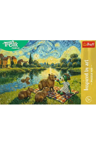 Puzzle Karmi�c kapibary 100 el. Inspired By Art Rodzina Treflik�w 16563