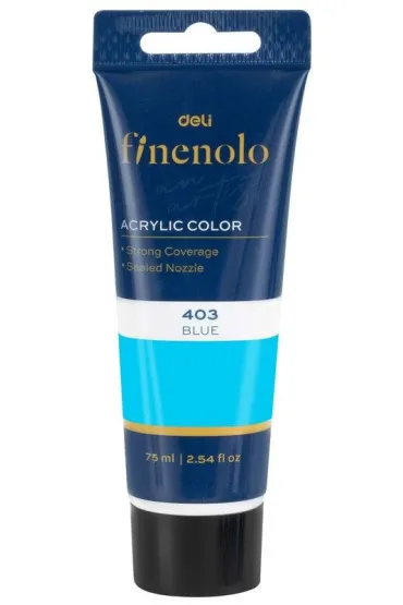 Deli Farba akrylowa Finenolo niebieska 75ml