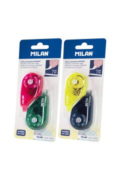 Milan Korektor mini w tamie Pocket 2 szt. na blistrze 4.2 mm x 5 m