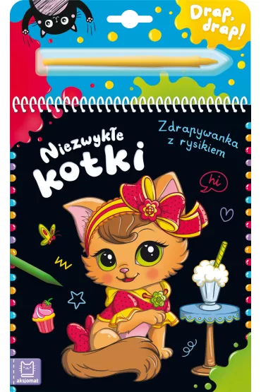 Niezwyk�e kotki. Zdrapywanka z rysikiem - Anna Podg�rska