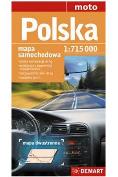 Mapa samochodowa Polska 1:715 000
