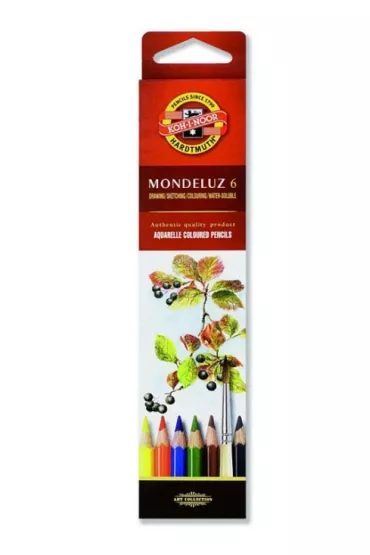 Koh-I-Noor Kredki akwarelowe Mondeluz 6 kolor�w