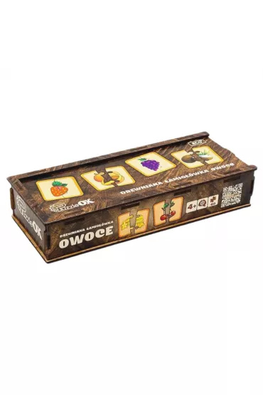 Puzzle amigwka drewniana Owoce PuzzleOK