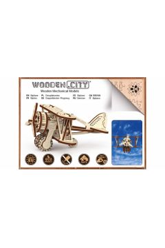 Drewniane puzzle 3D. Samolot Wooden.City