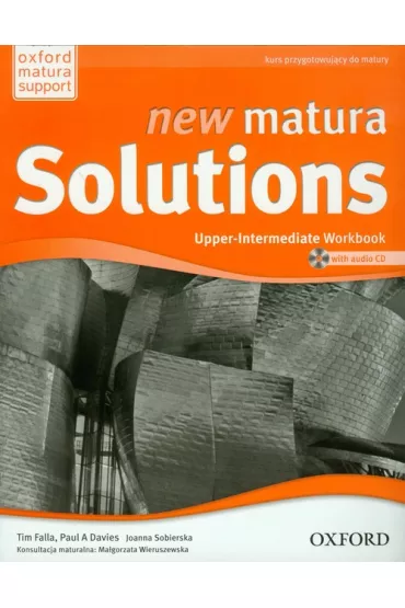 Matura Solutions New Upper-Inter Workbook PL + CD - Tim Falla, Joanna Sobierska, Paul Davis