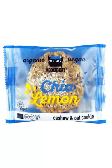 Kookie Cat Ciastko wega�skie z nasionami chia o smaku cytrynowym bezglutenowe 50 g Bio