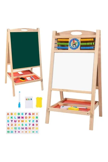 Tablica dwustronna drewniana 70cm Trifox