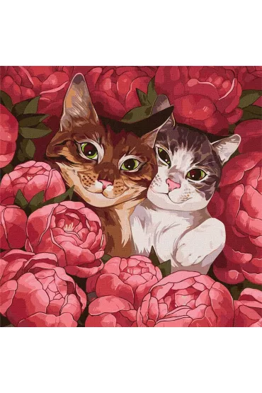 Ideyka Malowanie po numerach - Puszy�ci przyjaciele 40x40cm