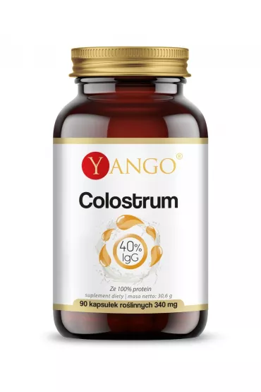 Yango Colostrum - 40% IgG Suplement diety 90 kaps.