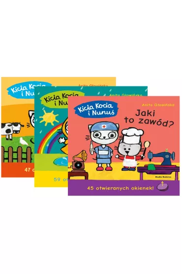 Pakiet Kicia Kocia i Nunu�: Kto mieszka w zagrodzie?, W co si� ubierzemy?, Jaki to zaw�d? - Anita G�owi�ska