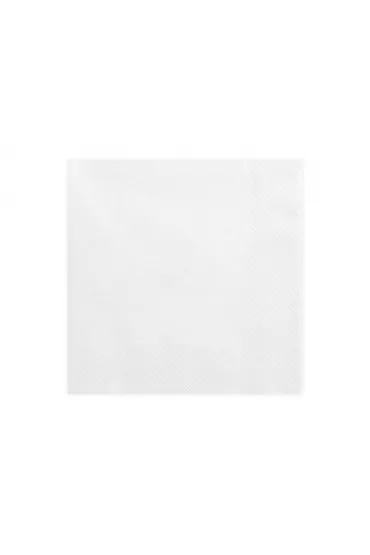 PartyDeco Serwetki tr�jwarstwowe bia�e 33x33 cm