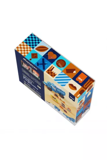Klocki konstrukcyjne Mini Waffle 100el Wedel S�odka Furgonetka MARIOINEX 906378