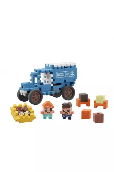 Klocki konstrukcyjne Mini Waffle 100el Wedel S�odka Furgonetka MARIOINEX 906378