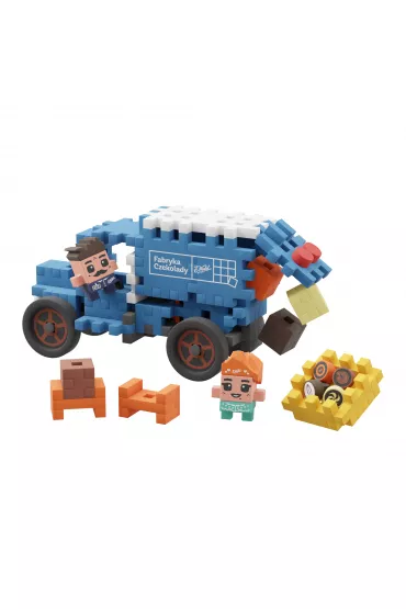 Klocki konstrukcyjne Mini Waffle 100el Wedel S�odka Furgonetka MARIOINEX 906378