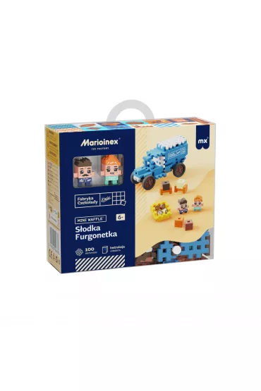 Klocki konstrukcyjne Mini Waffle 100el Wedel S�odka Furgonetka MARIOINEX 906378