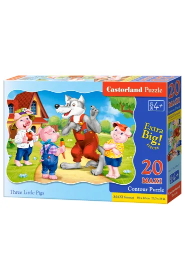 Puzzle 20 el. Trzy ma�e �winki Castorland