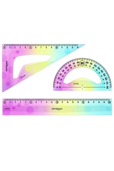 Keyroad Zestaw geometryczny pastel 3 el.