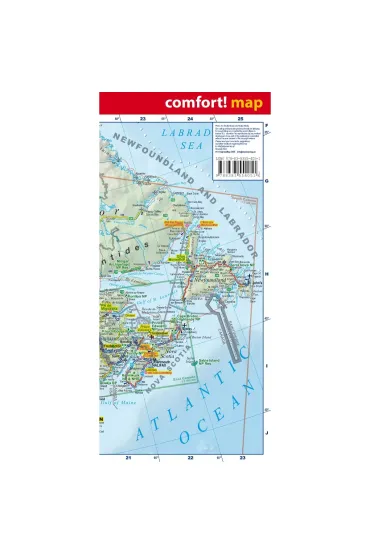 Canada road and tourist map 1:10 000 000 ANG  laminat 2025