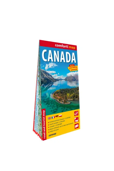 Canada road and tourist map 1:10 000 000 ANG  laminat 2025