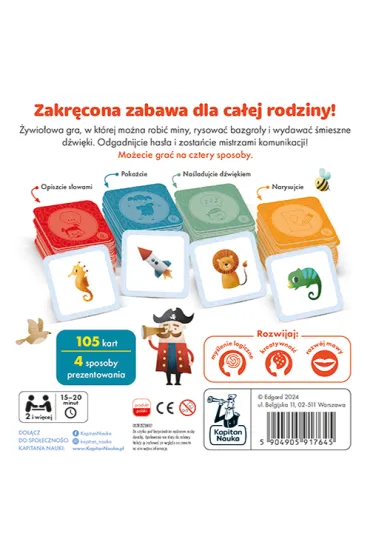 Kalambury. Gra dla dzieci. Kapitan Nauka Edgard - Anna  Kleszczewska