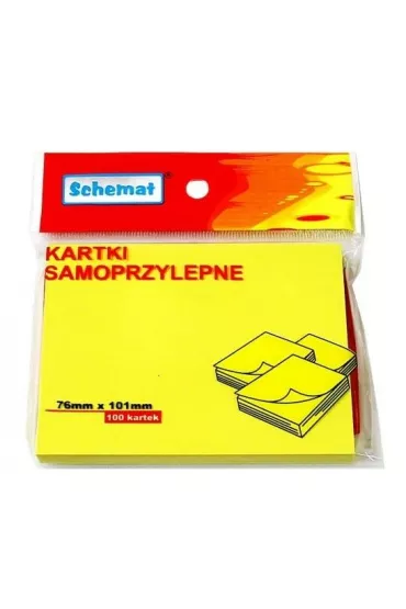 Schemat Karteczki samoprzylepne 76x101mm 100 szt.