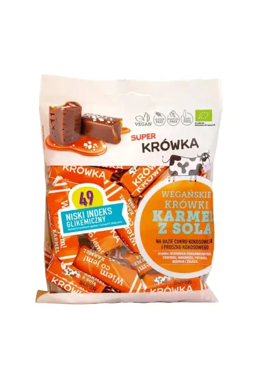 Super Kr�wka Kr�wki bezmleczne karmel z sol� 150 g Bio