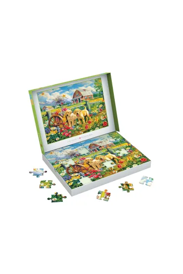 Puzzle 48 Puppy Spring by Shawna Steward 6748-6021 Eurographics