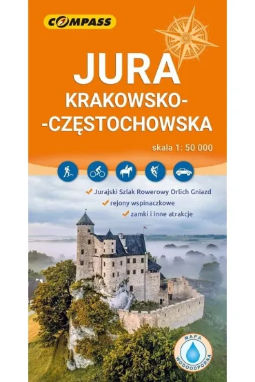 Mapa tur. - Jura Krakowsko-Cz�stochowska lam.