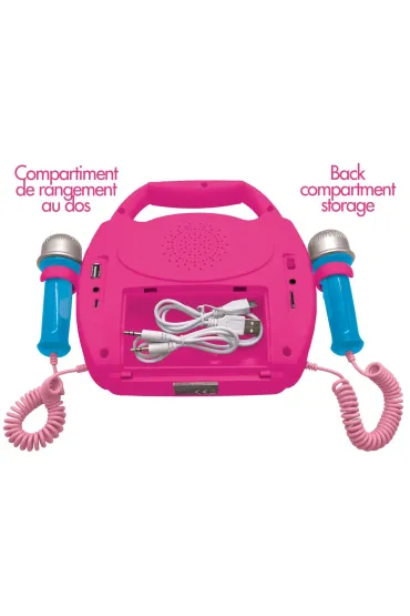 G�o�nik Bluetooth Disney Princess z dwoma mikrofonami, efektami �wietlnymi oraz akumulatorem w zestawie MP320DPZ