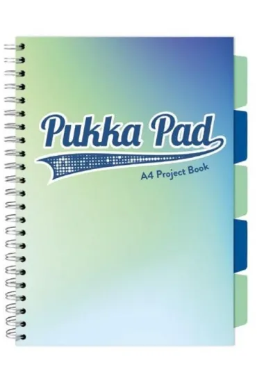 Pukka Pad Project Book A4 Seafoam Morski kratka, 80g 100 kartek