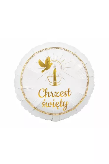 Godan Balon foliowy Chrzest �wi�ty Go��bek i �wieca