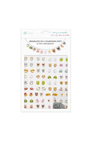 Bransoletki diy z zawieszkami puffy cute animals Dalprint