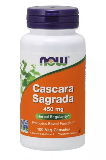 Now Foods Cascara sagrada 450 mg Suplement diety 100 kaps.