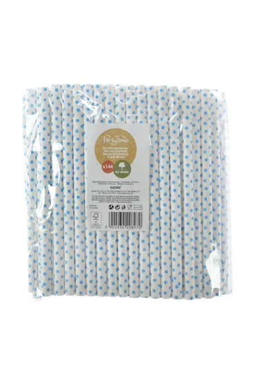 Arpex S�omki papierowe jumbo niebieskie 10mm 144 szt.