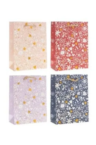 Rozette Torebka prezentowa 26x32x10cm Kwiaty MIX