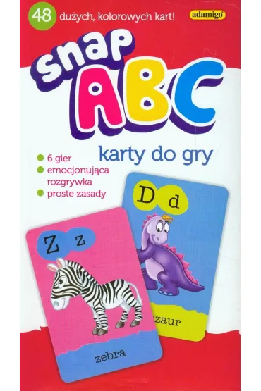 Karty do gry A,B,C SNAP * Adamigo