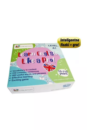 Learn English Like a Pro fiszki + gra A1 - Pawe� Dwornik