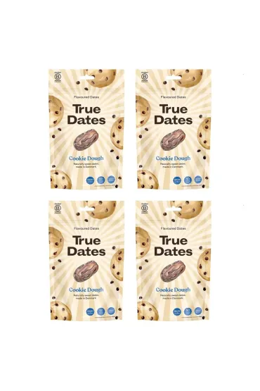 True Dates Daktyle Cookie Dough zestaw 4 x 100 g