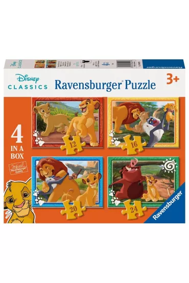 Puzzle 4w1 - Kr�l Lew (12+16+20+24 el.) Ravensburger