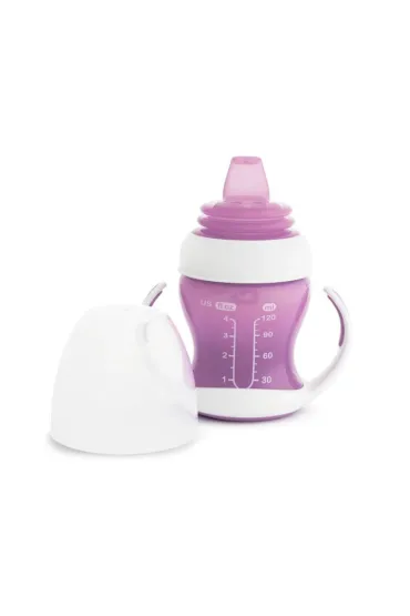 Kubek z mi�kkim ustnikiem i uchwytami Munchkin 118ml fioletowy
