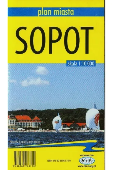 Plan miasta Sopot 1:10 000