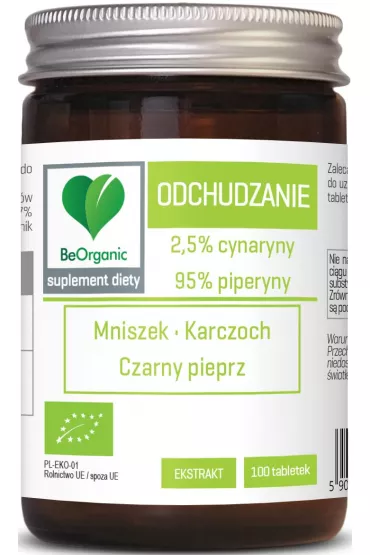 Be Organic Tabletki Odchudzanie (401 mg) - suplement diety 100 tab. Bio