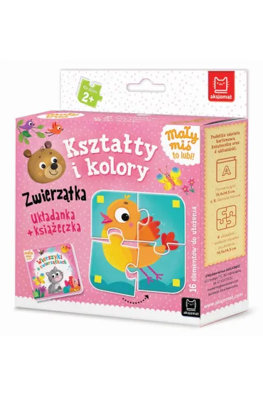 Kszta�ty i kolory. Zwierz�tka. Uk�adanka + ksi��eczka. Ma�y mi� to lubi!