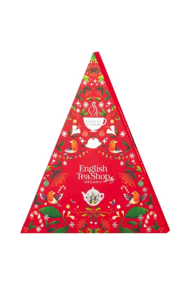 English Tea Shop Organic Kalendarz adwentowy - herbaty i herbatki piramidki (uszkodzone opakowanie) 25 x 2 g Bio