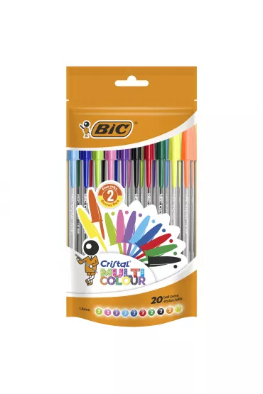 Bic D�ugopis Cristal Multicolour 20 szt.