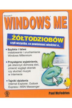 Windows ME dla ��todziob�w - McFedries Paul - Paul McFedries