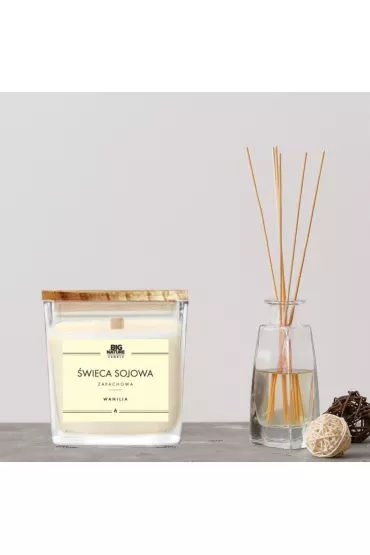 Big Nature wieca sojowa zapachowa Wanilia 205 g