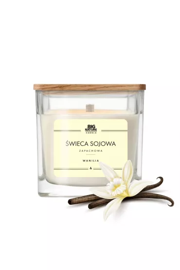 Big Nature wieca sojowa zapachowa Wanilia 205 g