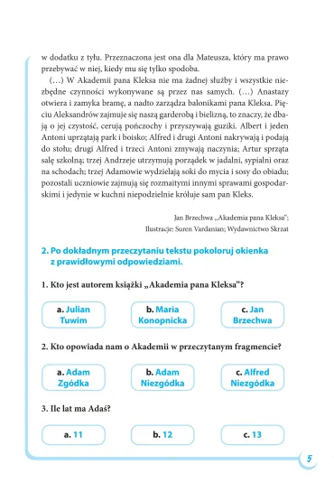 Czytanie ze zrozumieniem. Testy sprawdzaj�ce. Cz�� 2 - Anna Kr�l, Bo�ena P�aszewska, Danuta Klimkiewicz