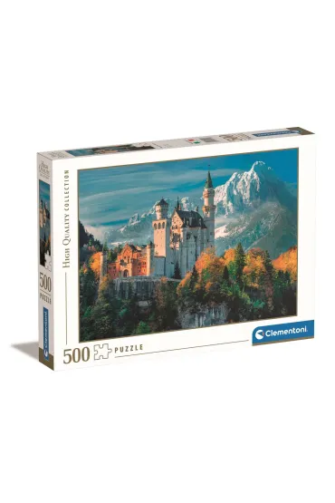 Puzzle 500 el. HQ Neuschwanstein Castle Clementoni